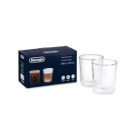 Delonghi Double Wall Thermal Glasses, 400 ml, Set of 2 DLSC318