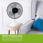 Amazon Basics 3-Speed Oscillating 12-inch Table Desk Fan - Image 3