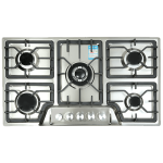Crown Cr-1A Hob 5 Burner Stainless Steel – Silver
