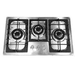 CROWN Cr-9 Hob 3 Burner Stainless Steel – Silver