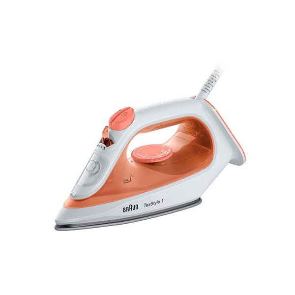 Untitled-2-6-3.jpg Braun TexStyle 1 Steam Iron Orange/white SI 1009 - Image 1
