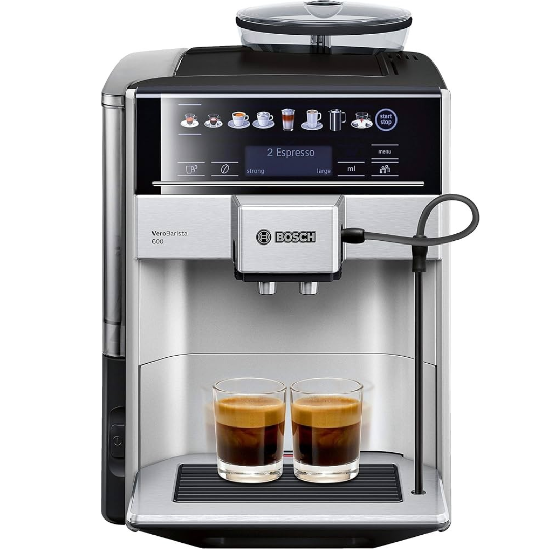 Untitled-26.png Bosch Fully Automatic Coffee Machine Vero Barista 600 - Silver/Black - TIS65621GB - Image 1