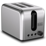BLACK+DECKER 2-Slice Toaster - Stainless Steel - ET244-B5