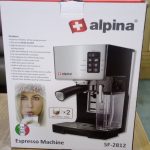 Alpina Coffee Espresso Machine, Silver/Black, SF-2812