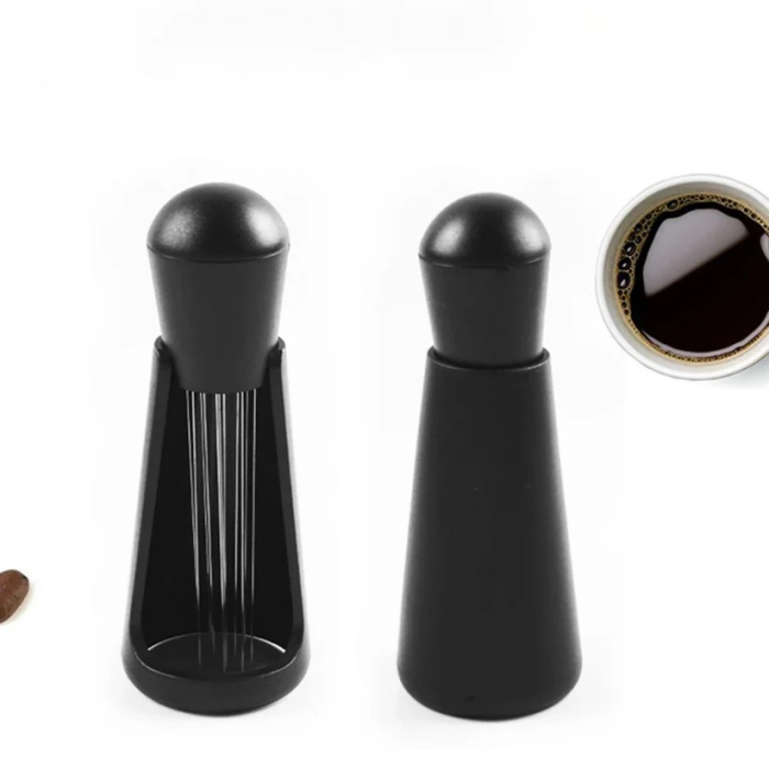 Black Coffee Needle Distributor With Holder - Image 3