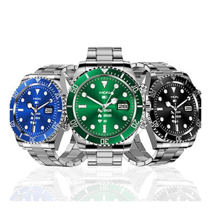 Men's Rolex Style Watch AW12 Steel Strap BT Call - Image 3
