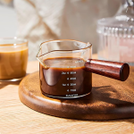 SYXLS Double Spouts Measuring Cup with Wooden Handle