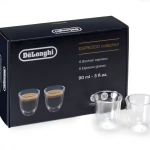 Delonghi The Espresso Collection, 90 ml, set of 6 Double Wall Glasses DLSC300